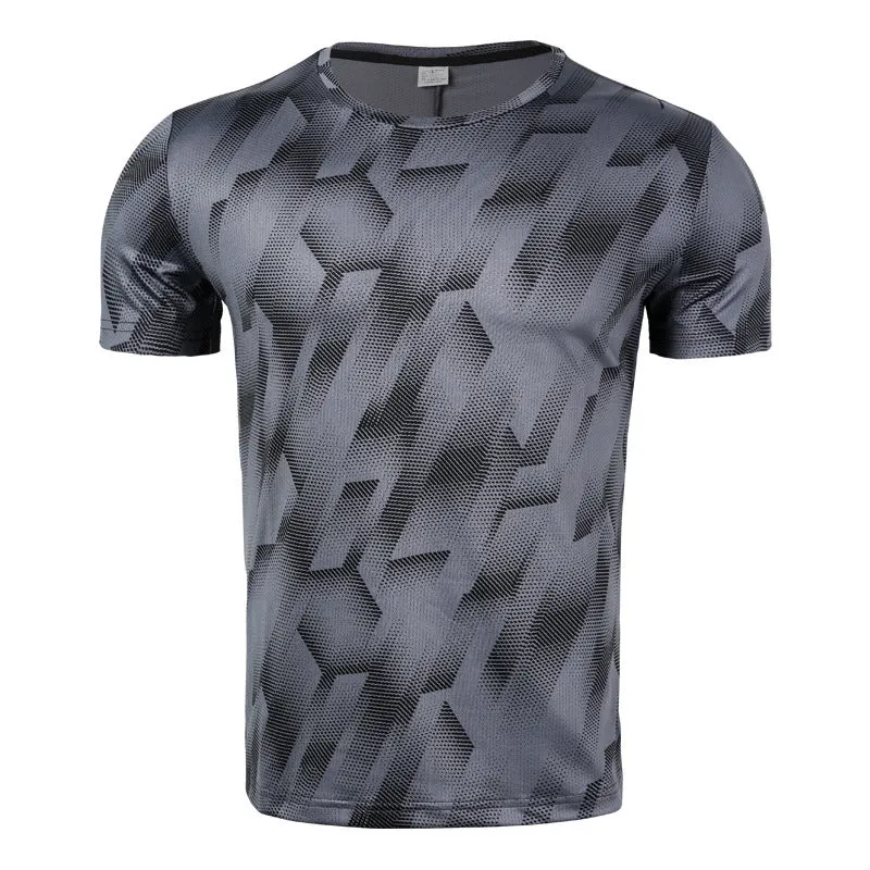 Mens Quick-drying Breathable Short Sleeve T-shirt