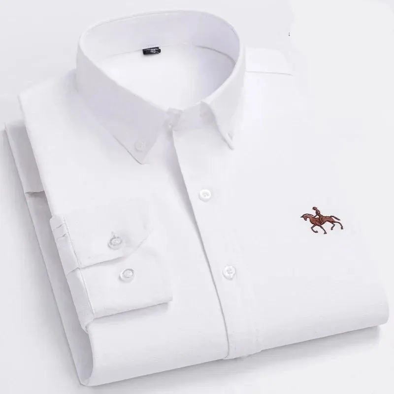Men's Regular Fit Checked and Striped Shirt with Embroidered Logo | Perfect for Everyday Wear