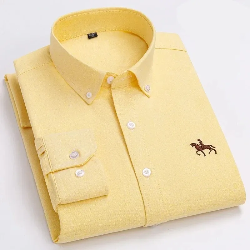 Men's Regular Fit Checked and Striped Shirt with Embroidered Logo | Perfect for Everyday Wear