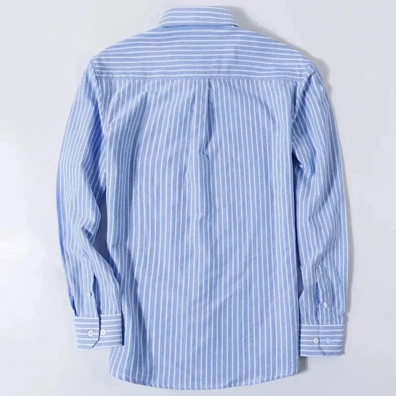 Men's Regular Fit Checked and Striped Shirt with Embroidered Logo | Perfect for Everyday Wear