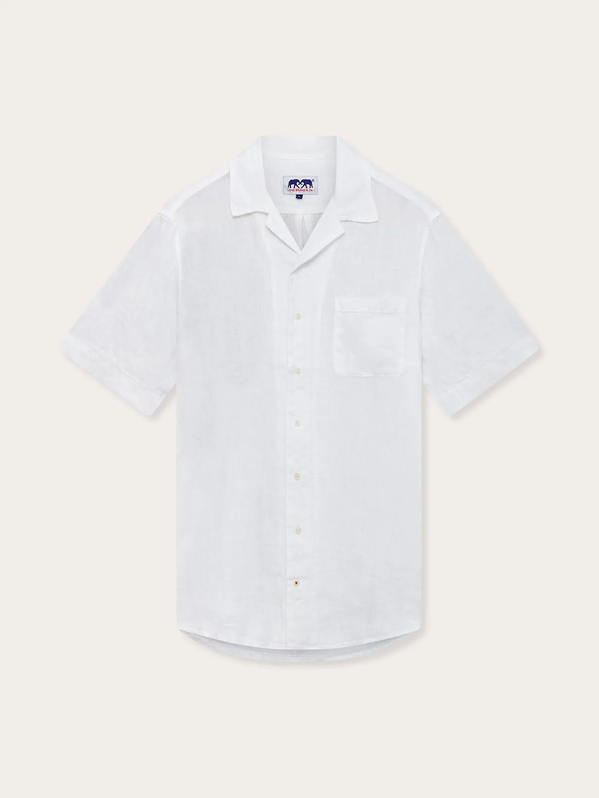 Men's White Arawak Linen Shirt