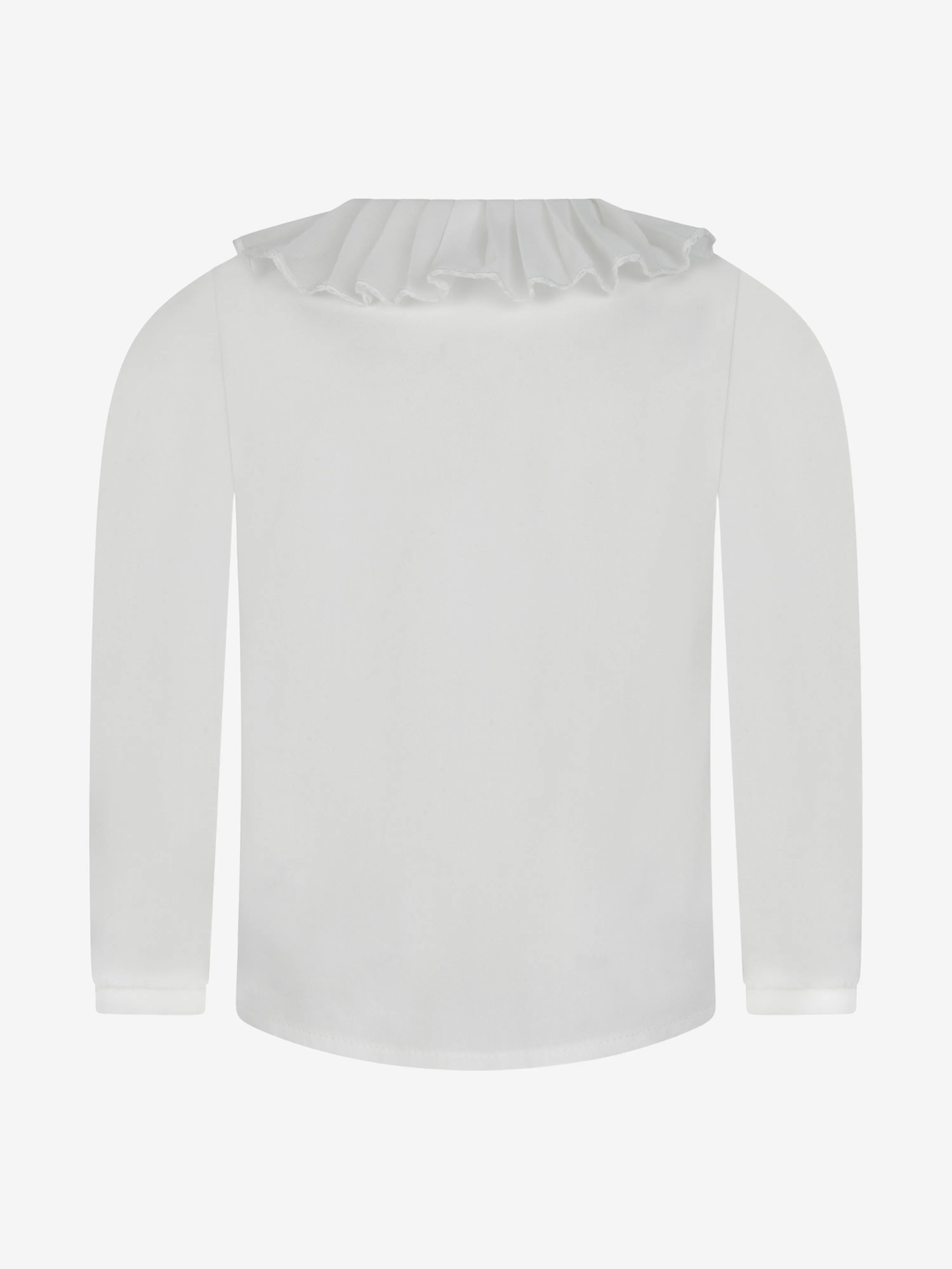 Monnalisa Baby Girls Blouse With Ruffle Collar