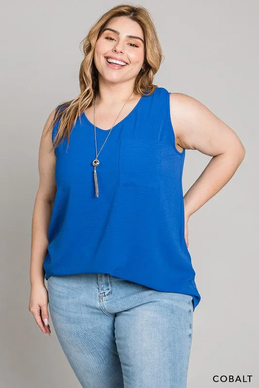 Must Confess Pocket Tank - Cobalt