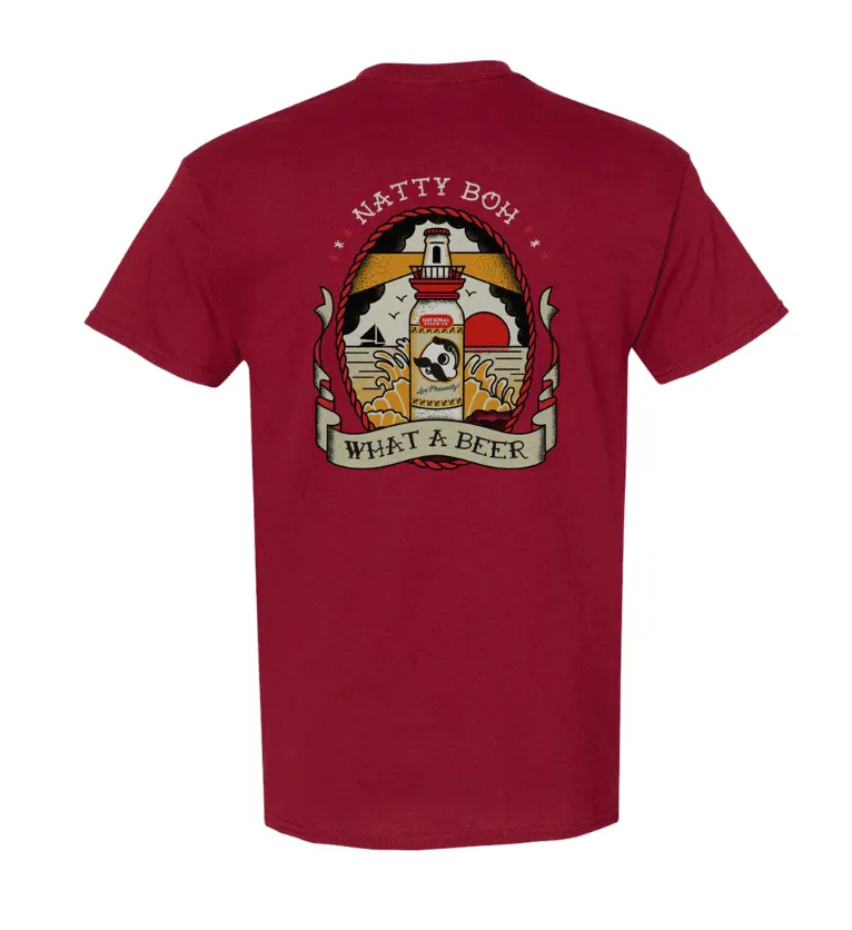 Natty Boh Lighthouse (Cardinal Red) / Shirt