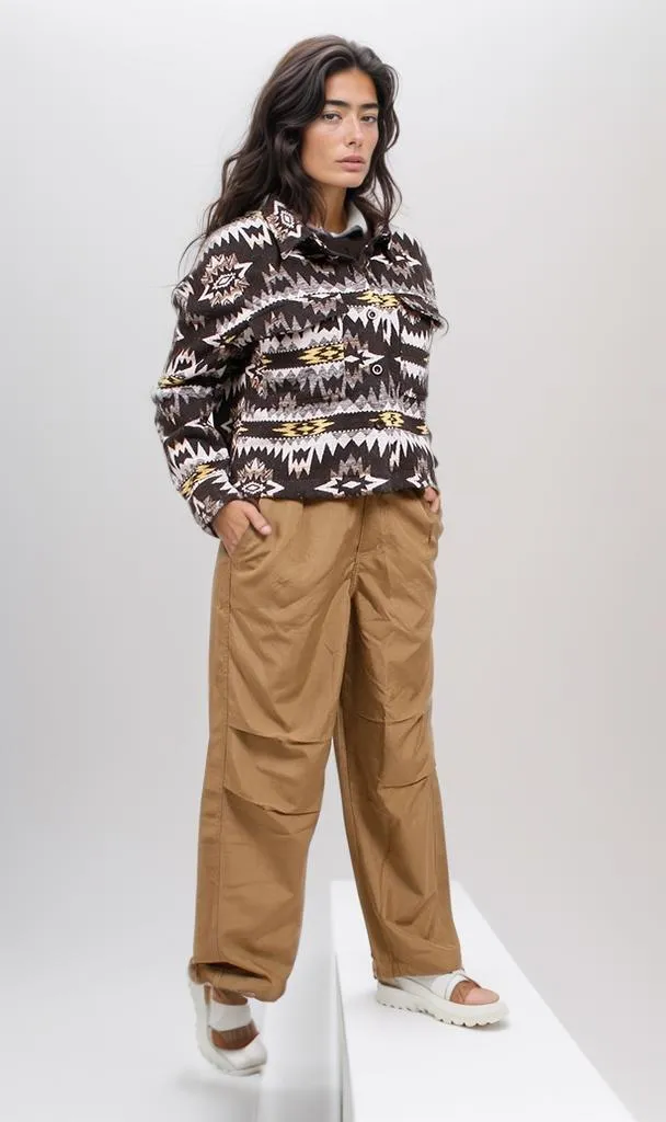 o200914-AZTEC-PRINT KNIT SWEATER - MULTICOLOR