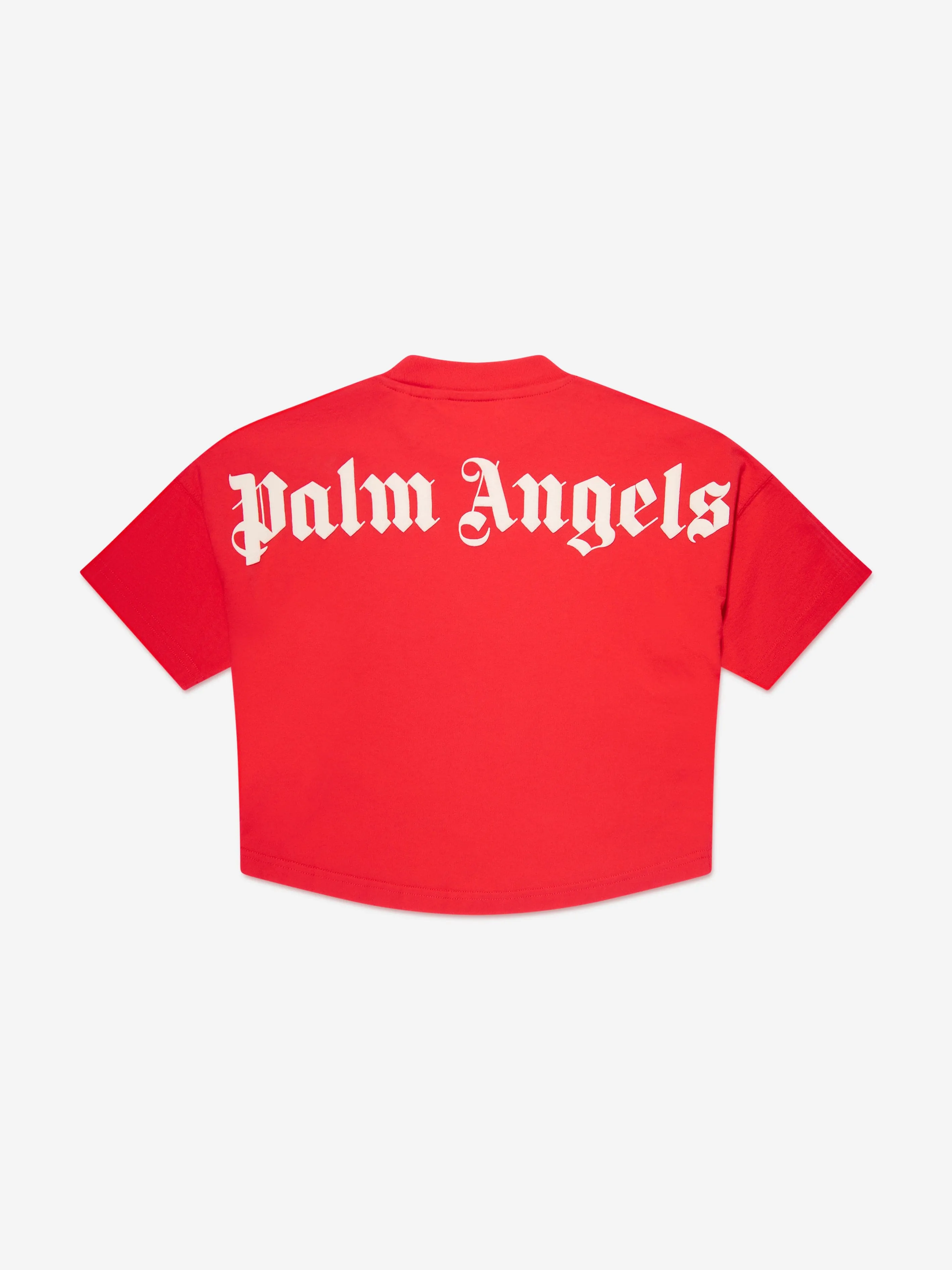 Palm Angels Boys Classic Overlogo T-Shirt in Red