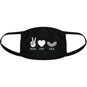 Peace Love RBG Face Mask Mask