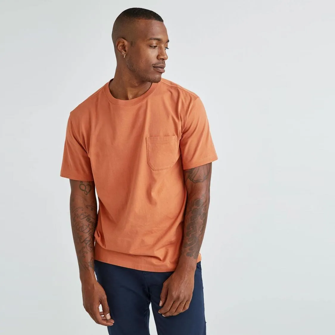 Pima Cotton Pocket Tee (Redwood)