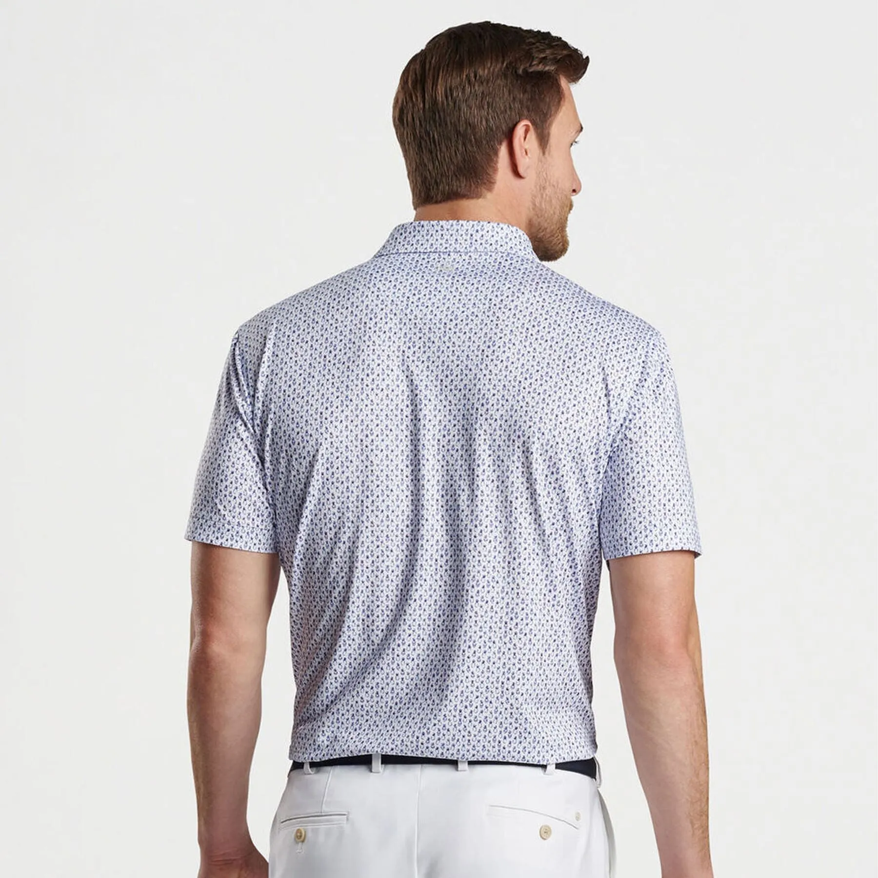 Pina Skullada Performance Jersey Polo White/Sport Navy - AW24