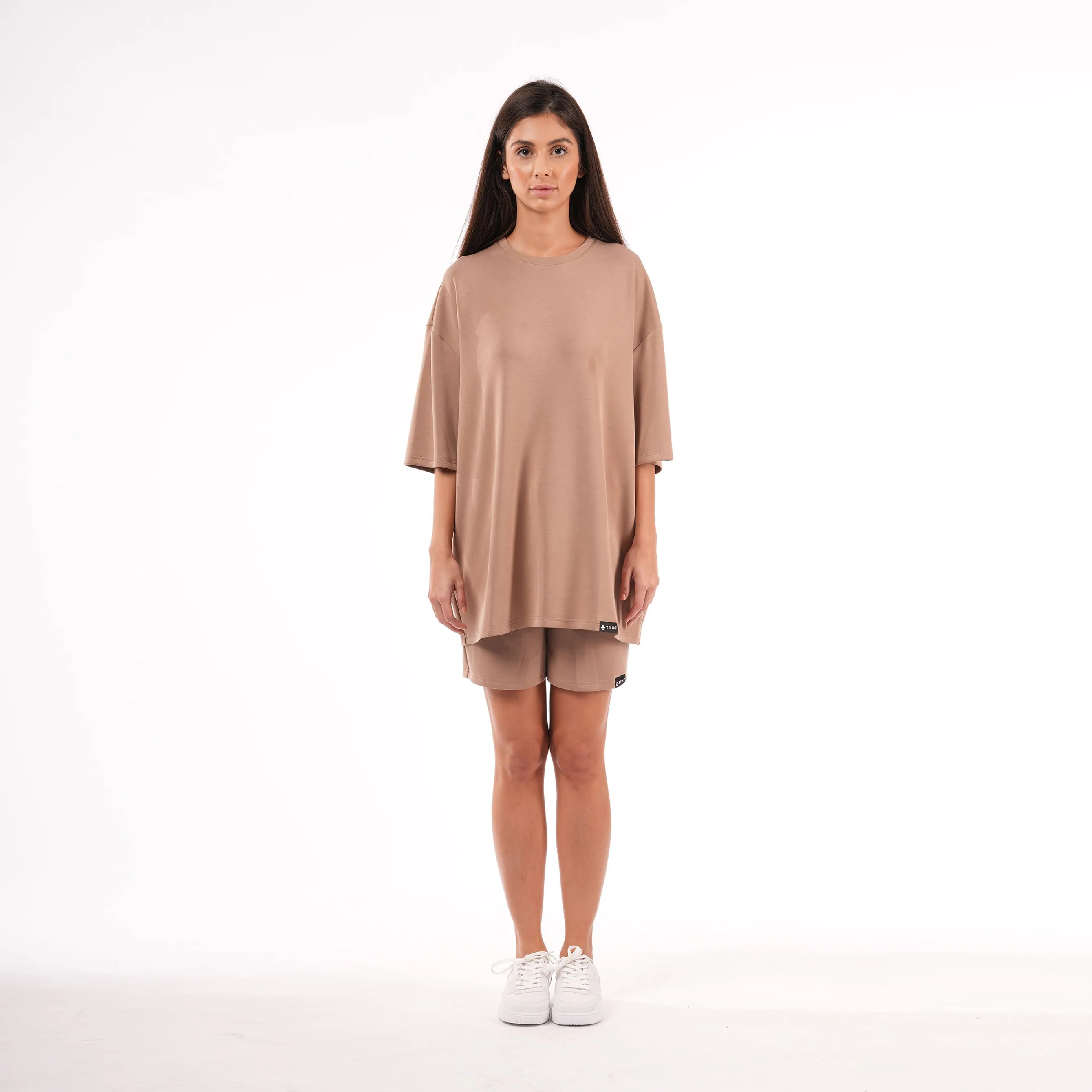 Premium Oversized T-shirt For Women - Choco