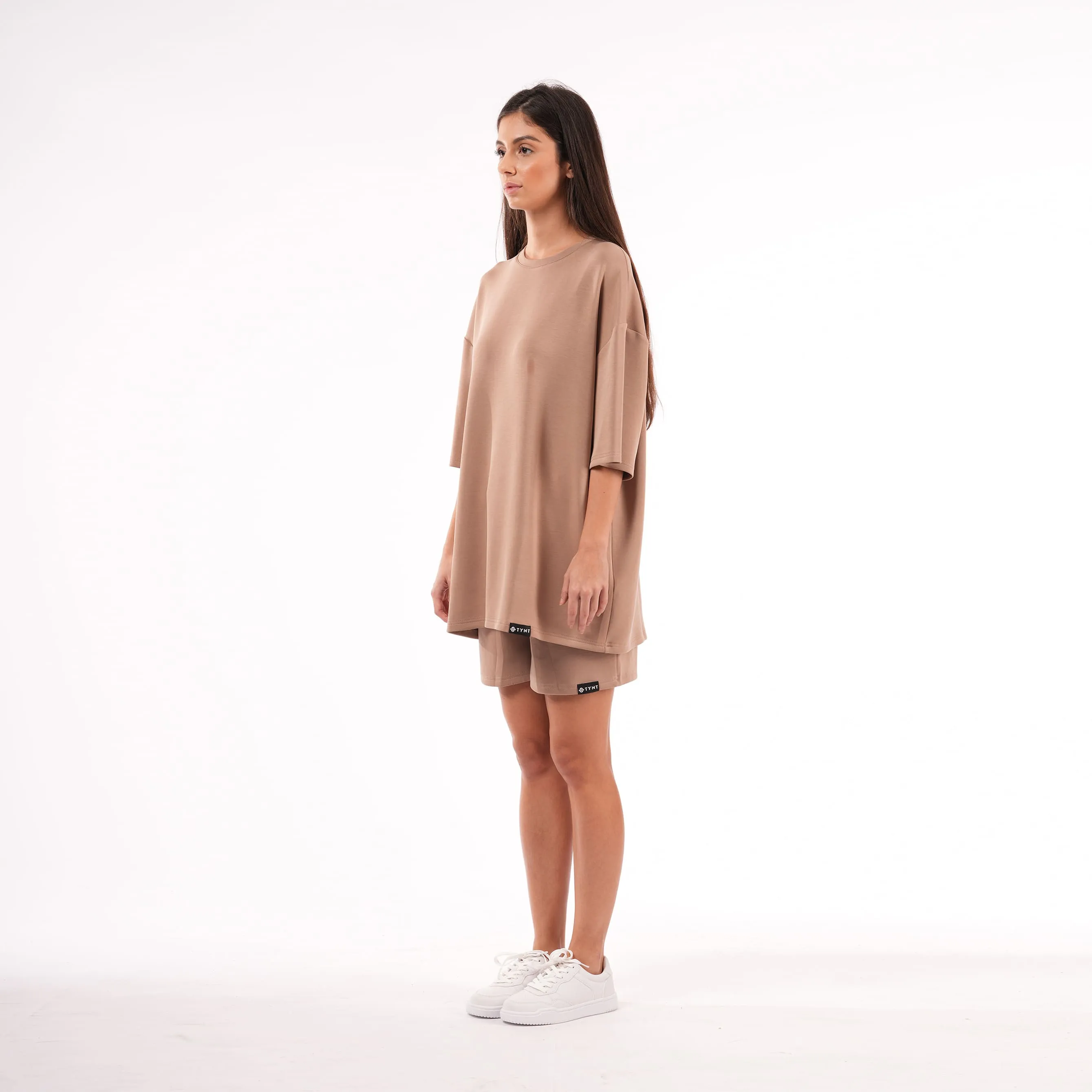 Premium Oversized T-shirt For Women - Choco