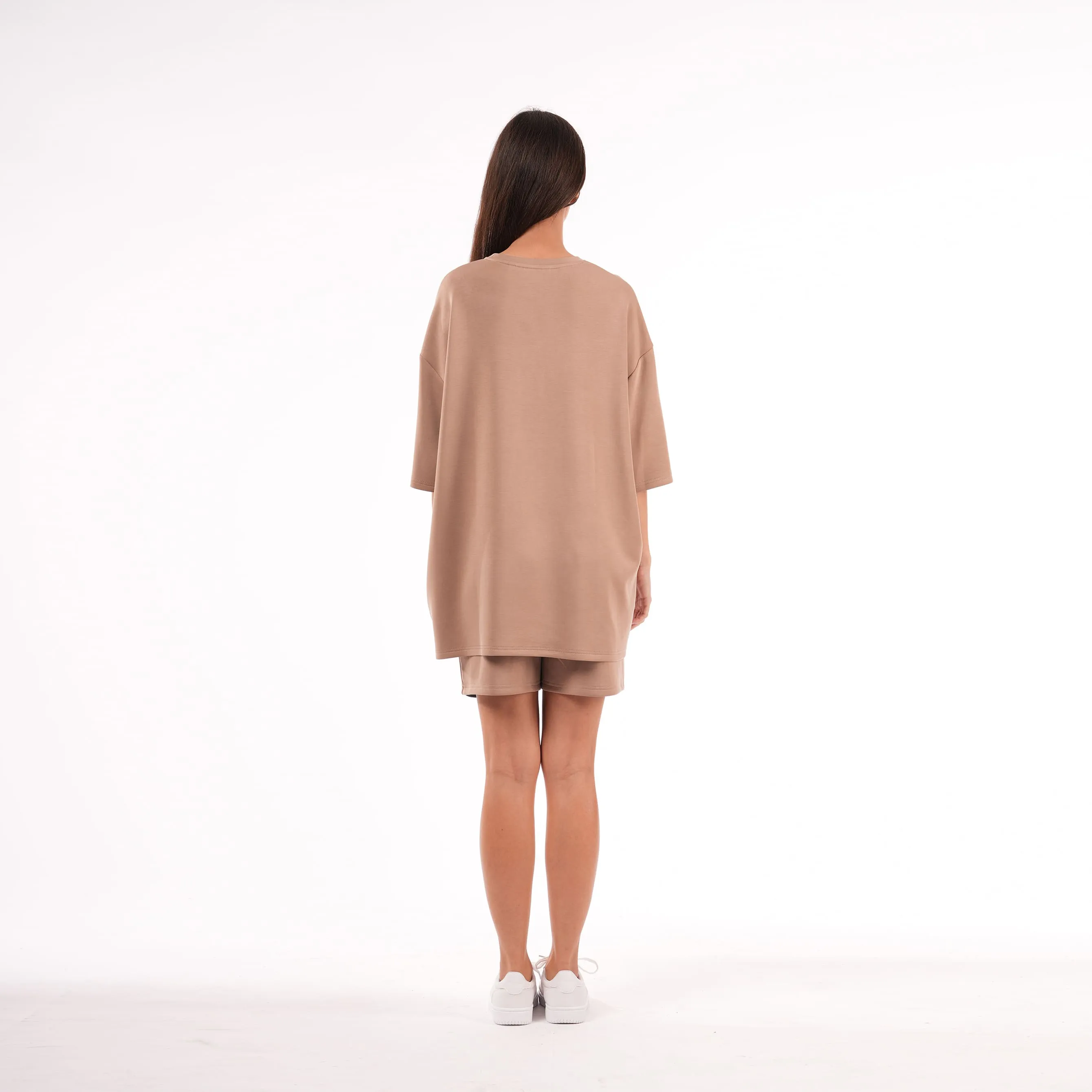 Premium Oversized T-shirt For Women - Choco