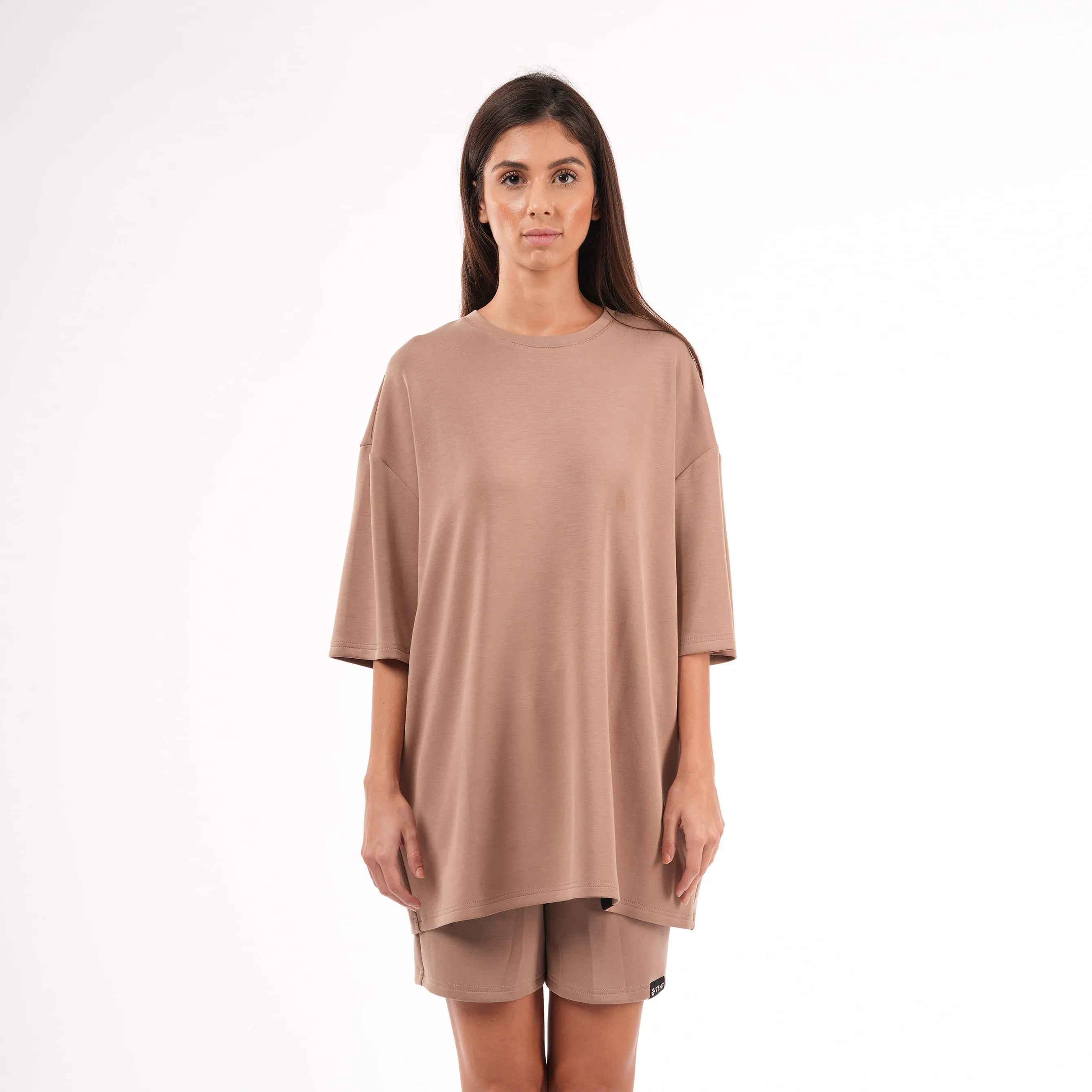 Premium Oversized T-shirt For Women - Choco