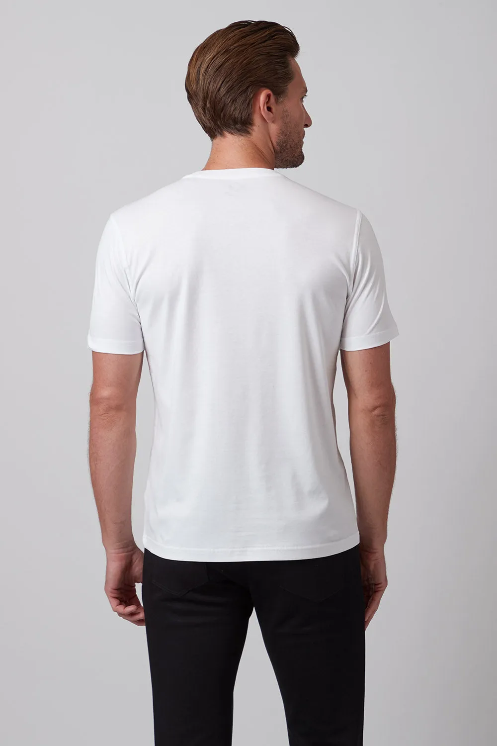 Raffi The Lafayette Must Have Crew Neck RW22202 | White | Aqua Collection