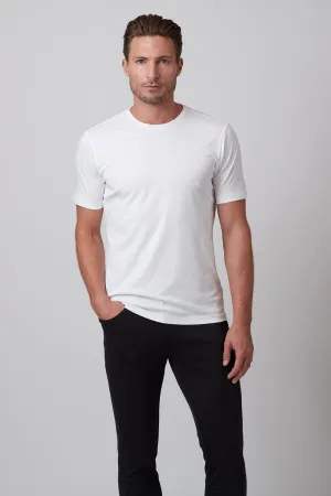 Raffi The Lafayette Must Have Crew Neck RW22202 | White | Aqua Collection
