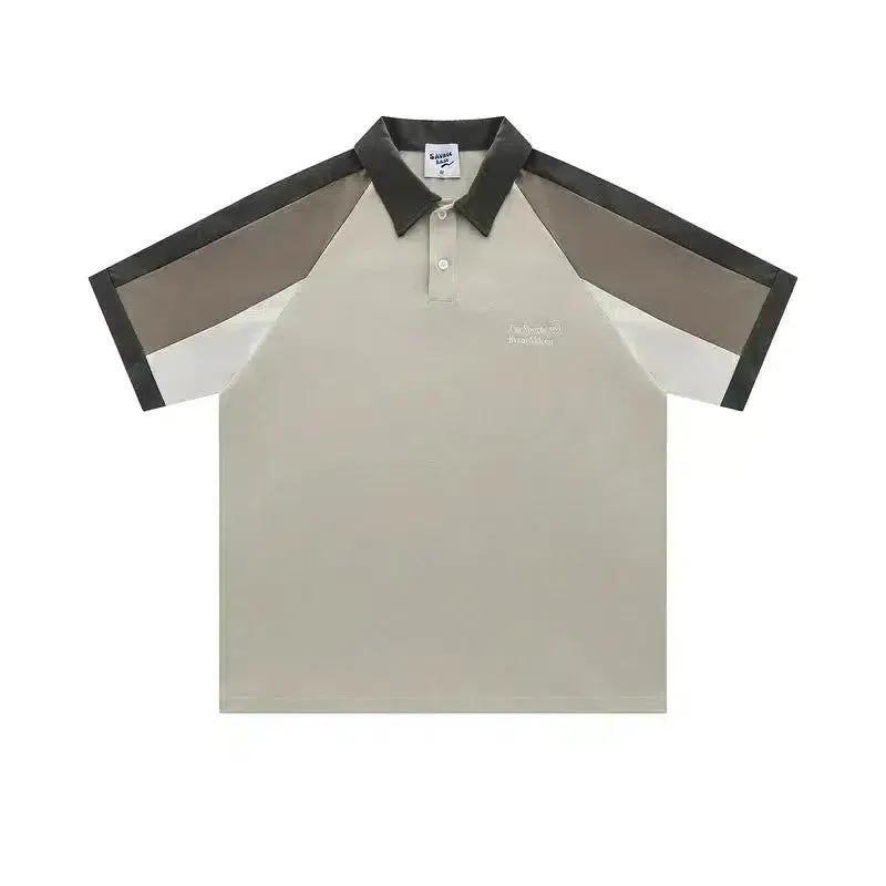 Relaxed Fit Contrast Polo Shirt