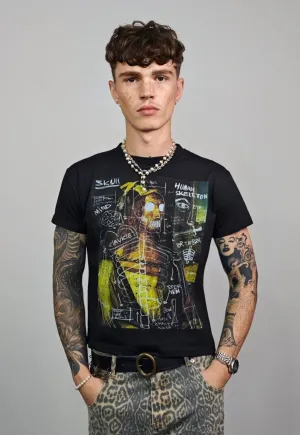 Renaissance cropped t-shirt slim fit unisex pop art top