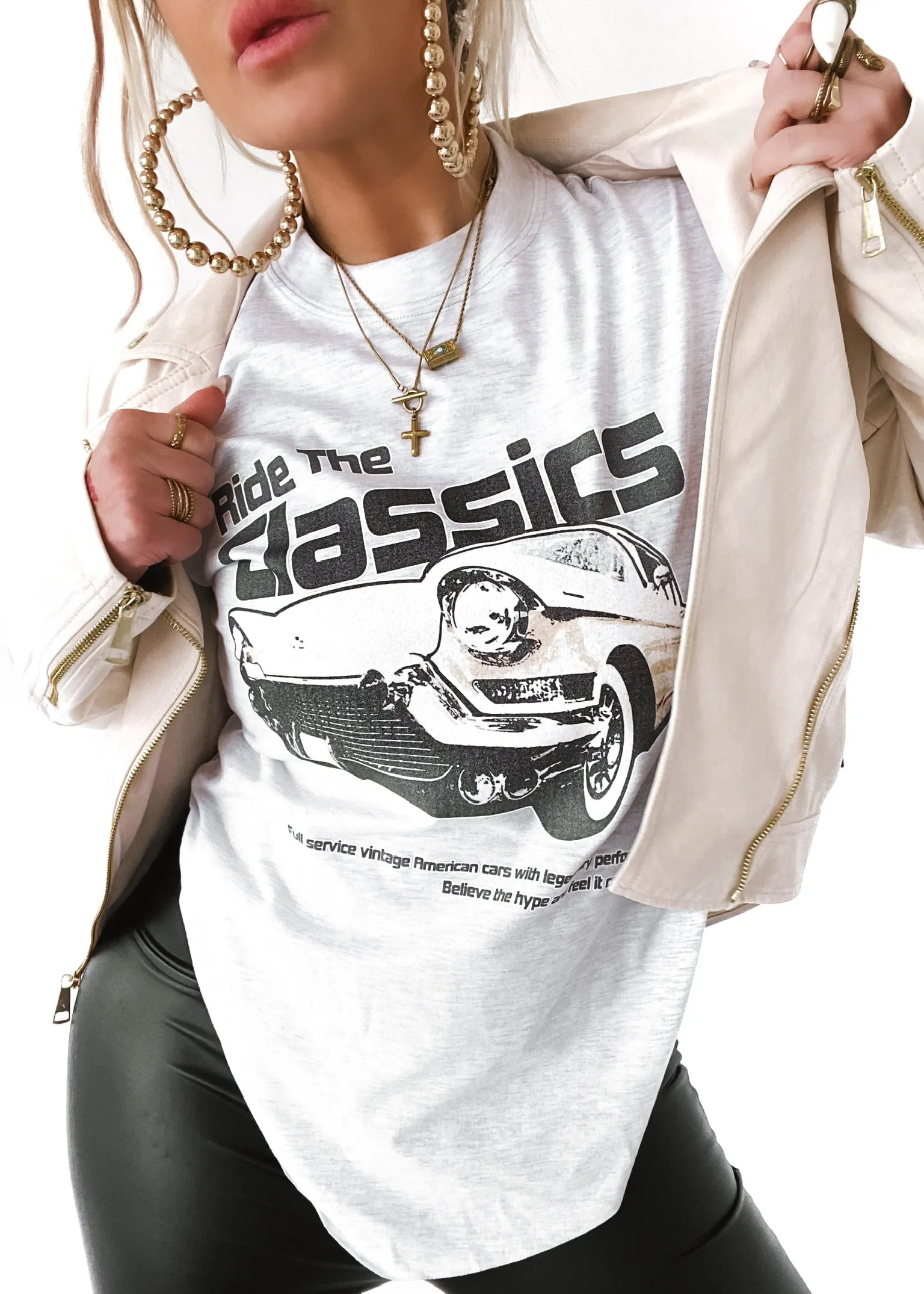 RIDE THE CLASSICS SIDE SLIT TEE