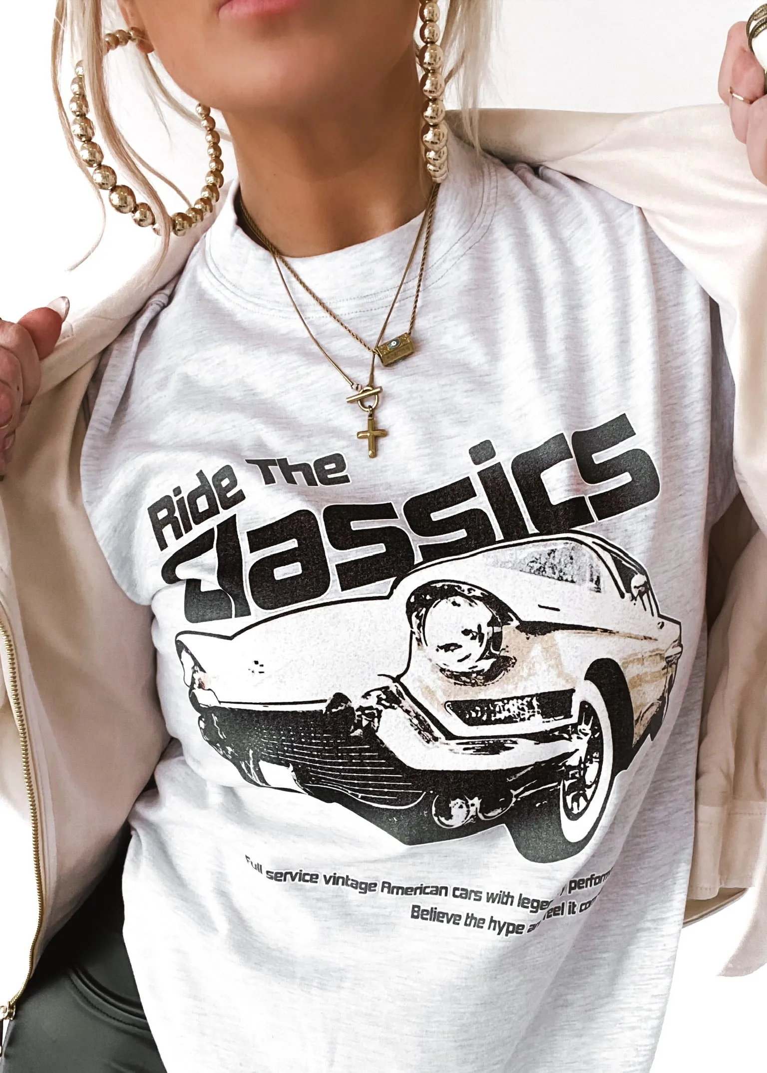 RIDE THE CLASSICS SIDE SLIT TEE