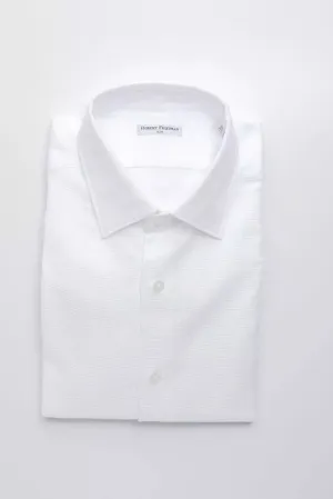 Robert Friedman White Cotton Men's Shirt