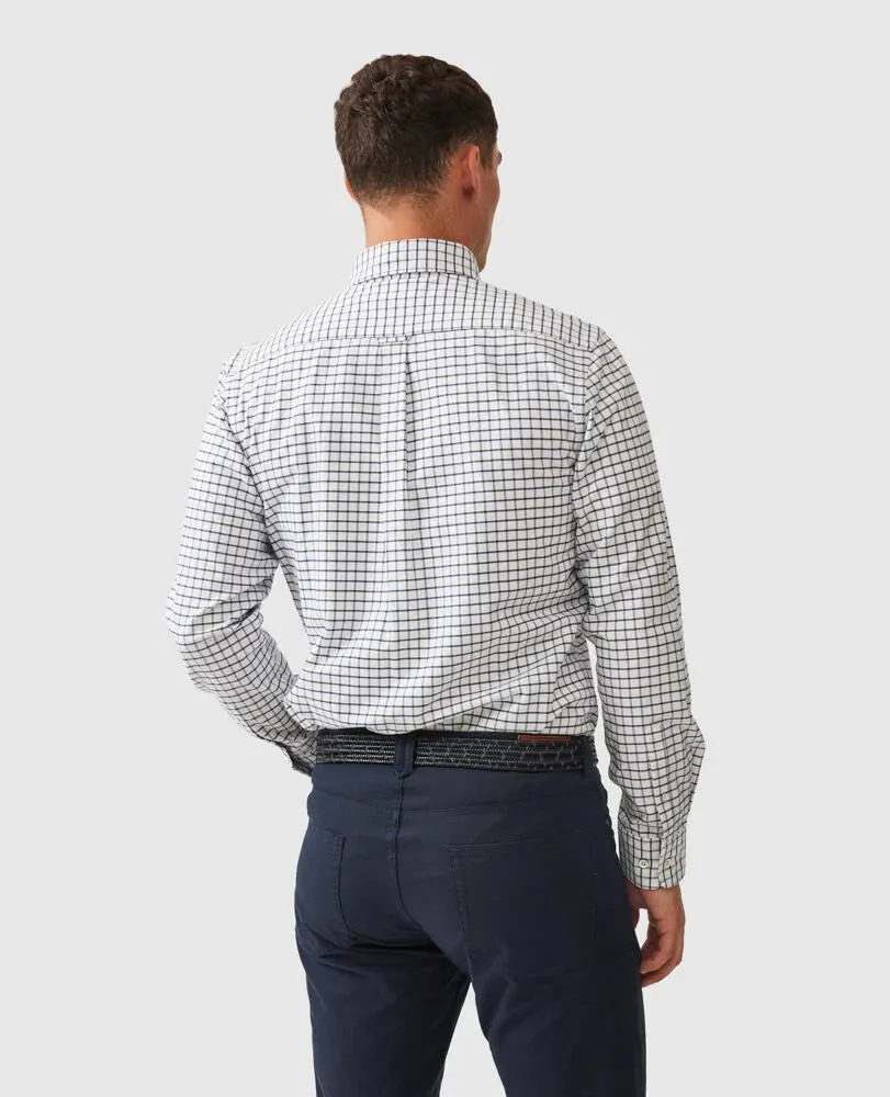 Rodd & Gunn - Gunn Check Oxford Shirt - Navy & White