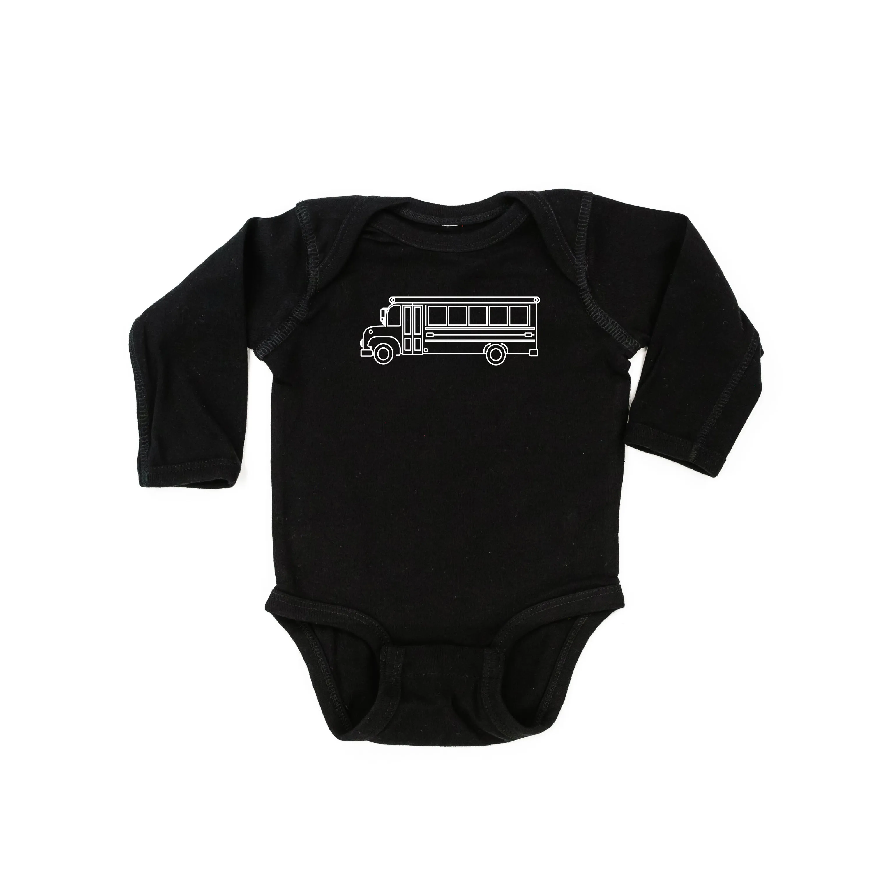 SCHOOL BUS - Minimalist Design - Long Sleeve Child Shirt