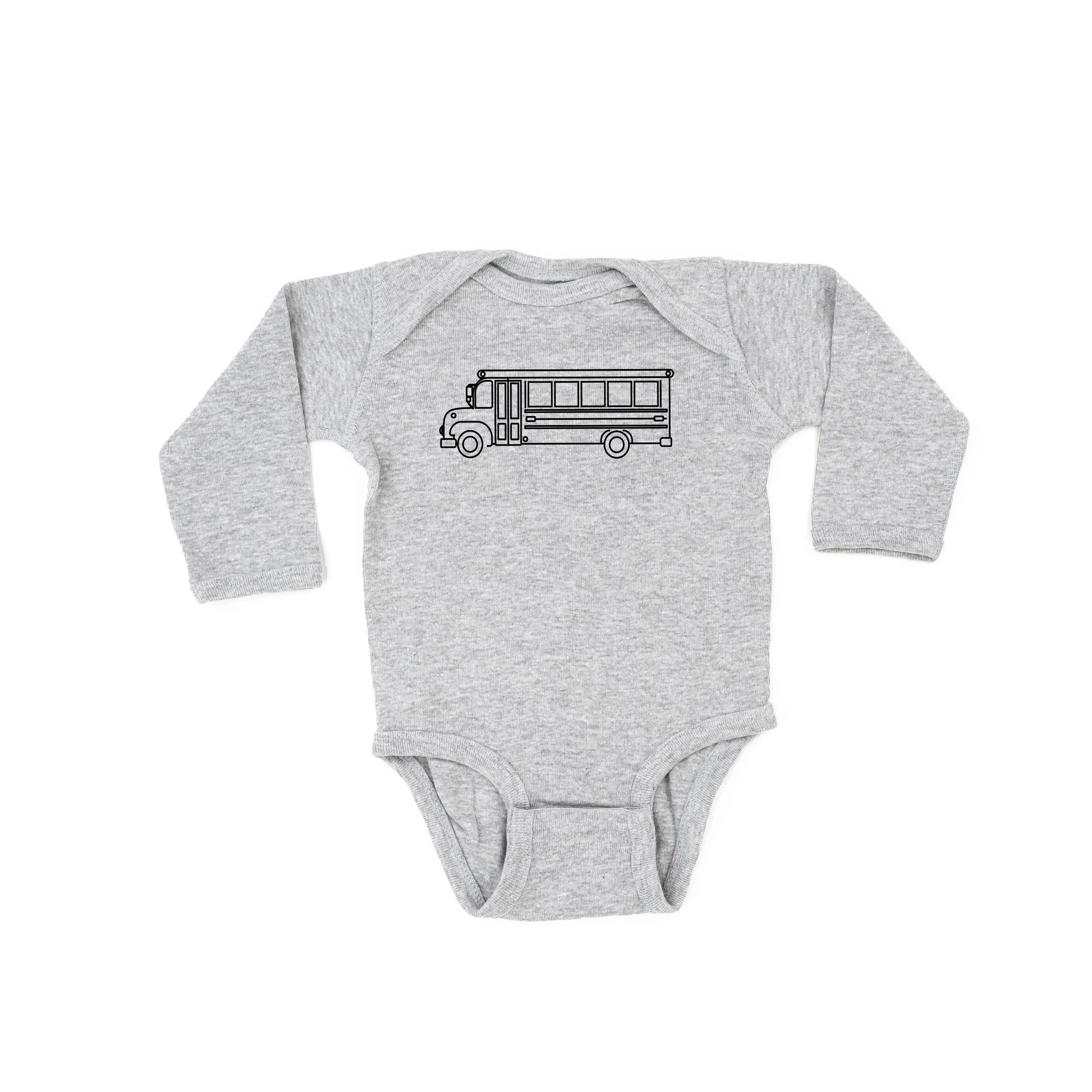 SCHOOL BUS - Minimalist Design - Long Sleeve Child Shirt