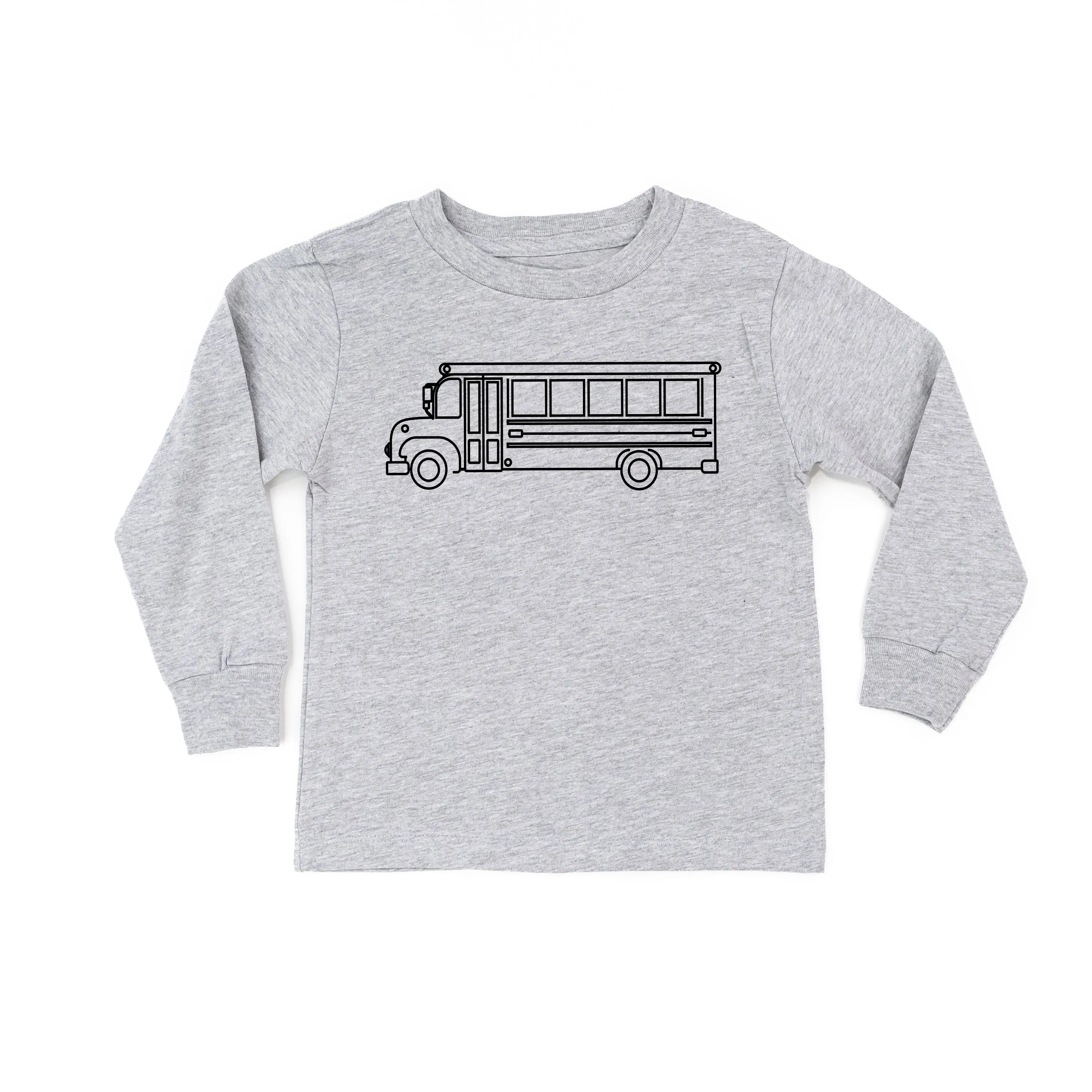 SCHOOL BUS - Minimalist Design - Long Sleeve Child Shirt