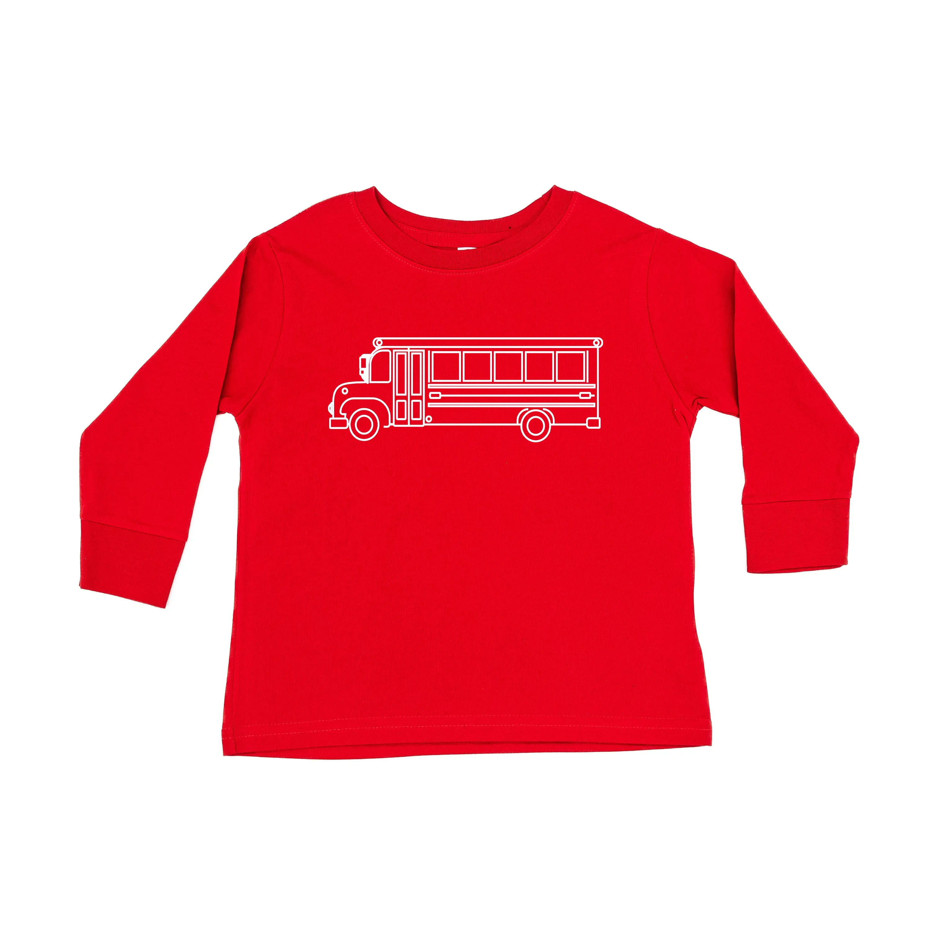 SCHOOL BUS - Minimalist Design - Long Sleeve Child Shirt