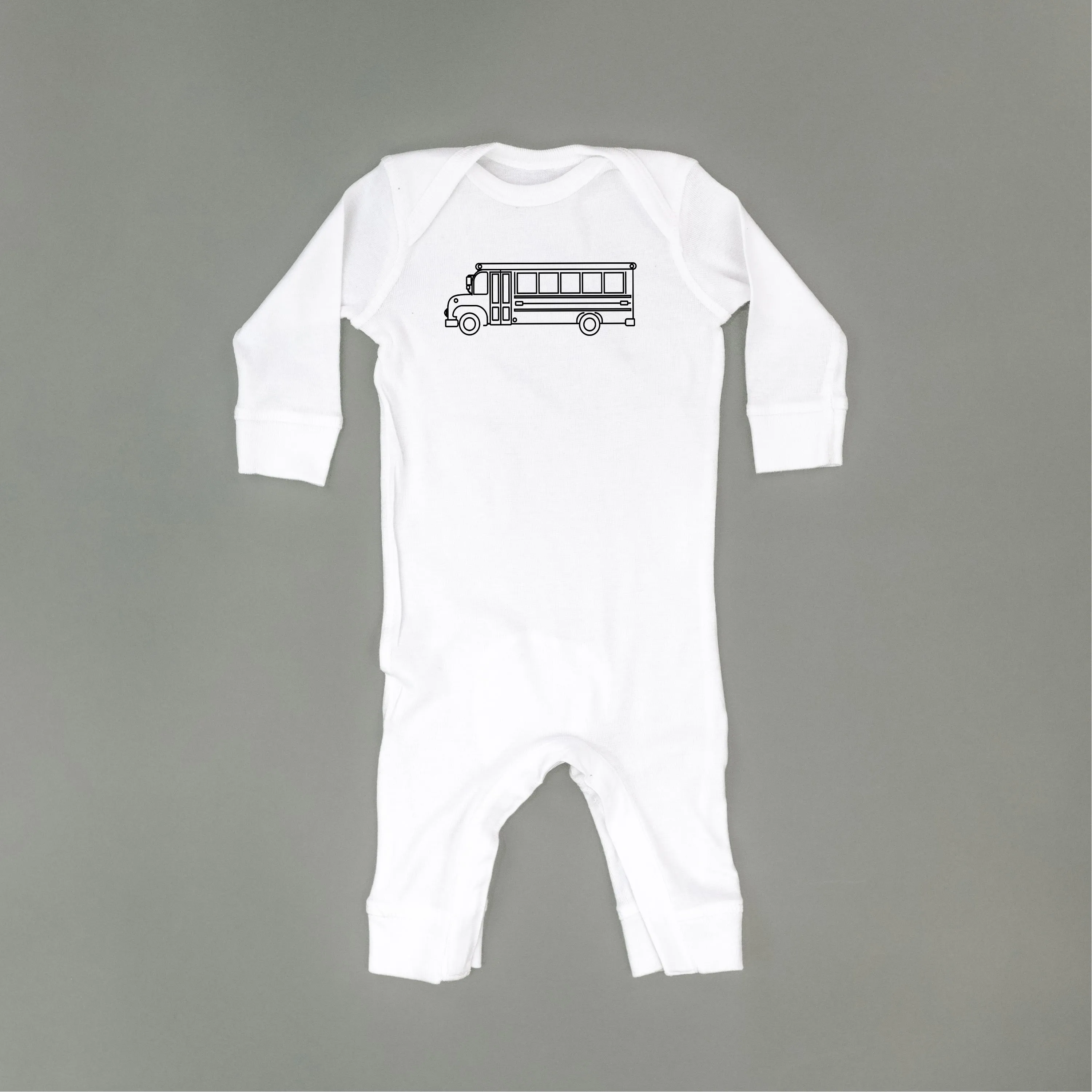 SCHOOL BUS - Minimalist Design - One Piece Baby Sleeper