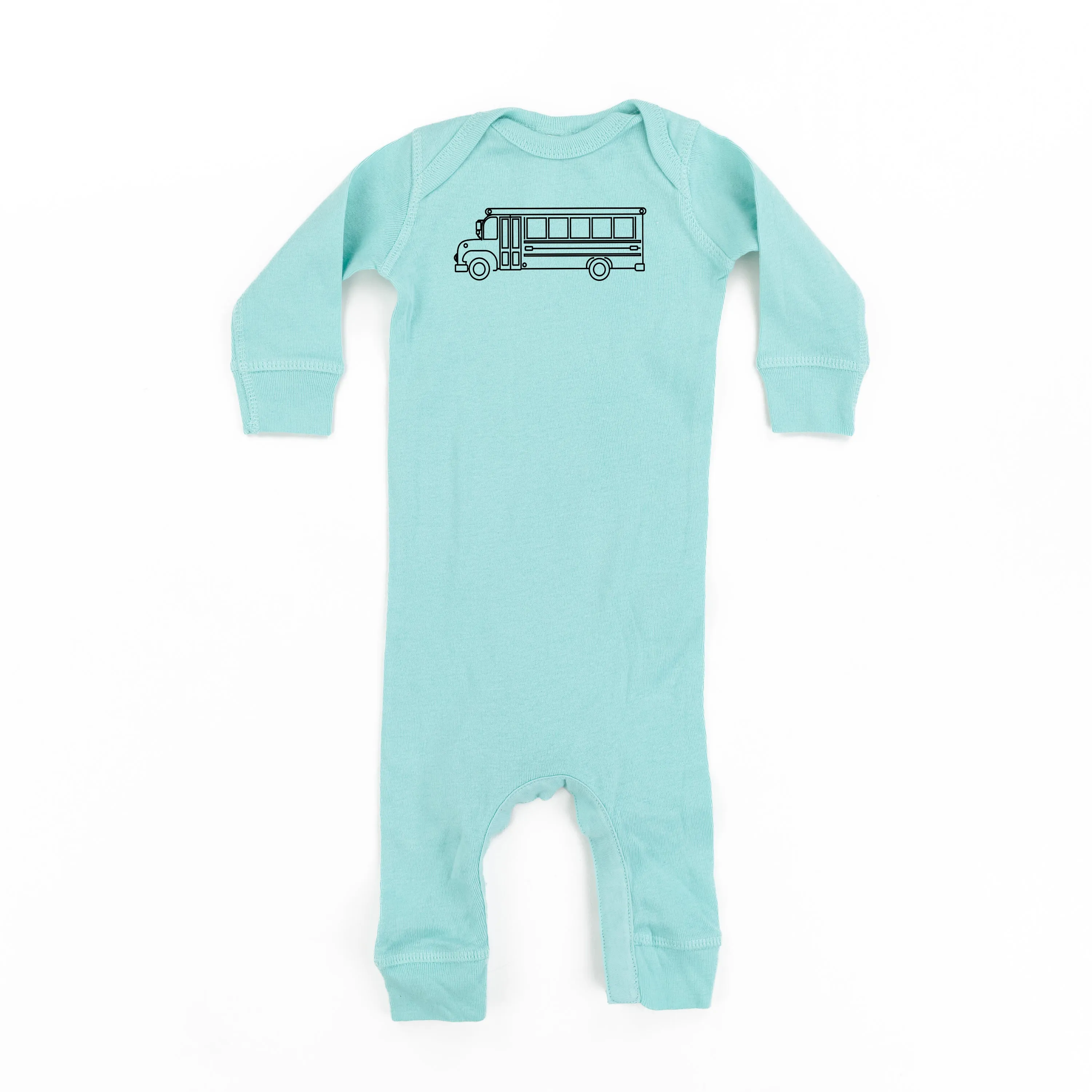 SCHOOL BUS - Minimalist Design - One Piece Baby Sleeper