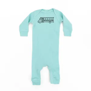 SCHOOL BUS - Minimalist Design - One Piece Baby Sleeper