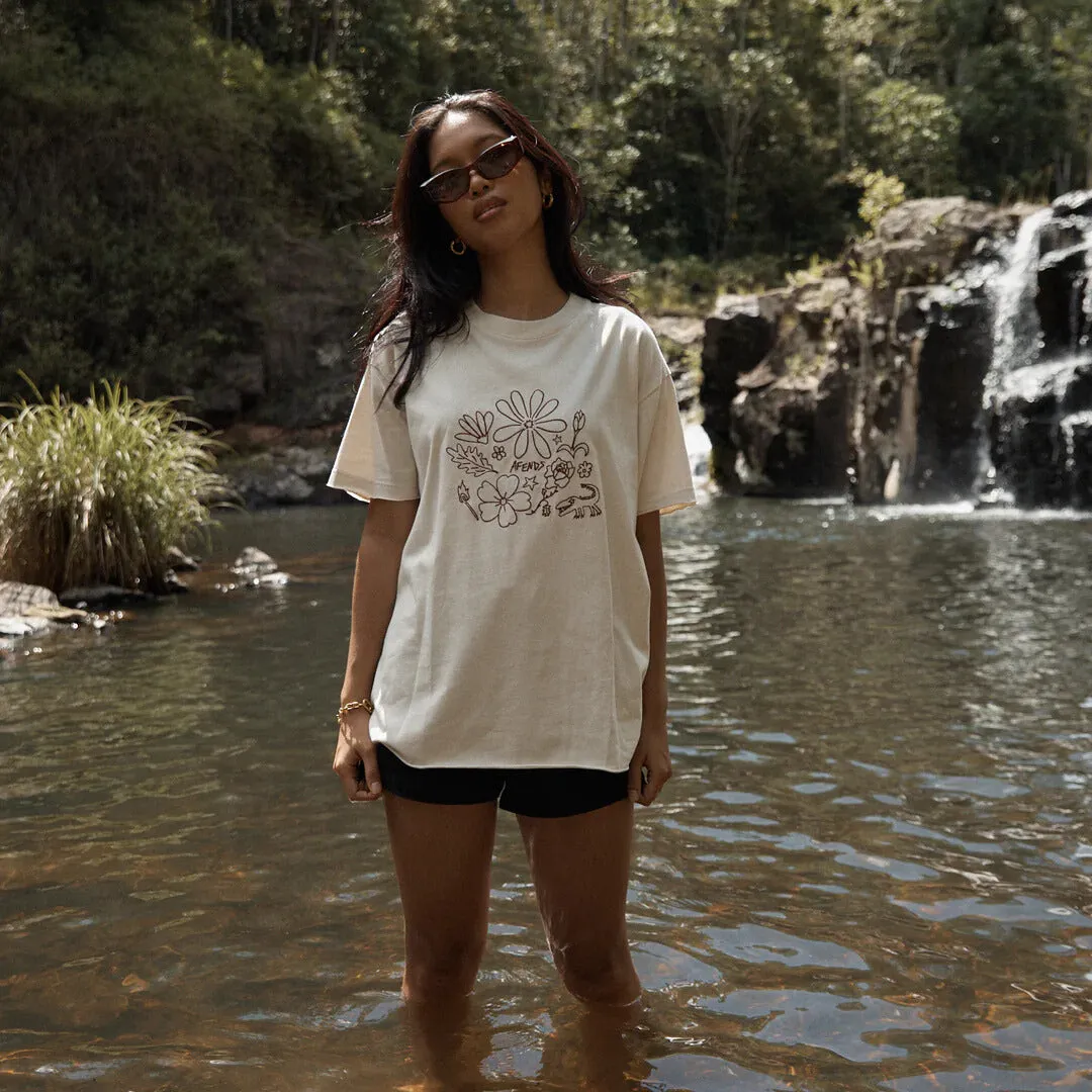 Shapes Oversized Tee - Moonbeam