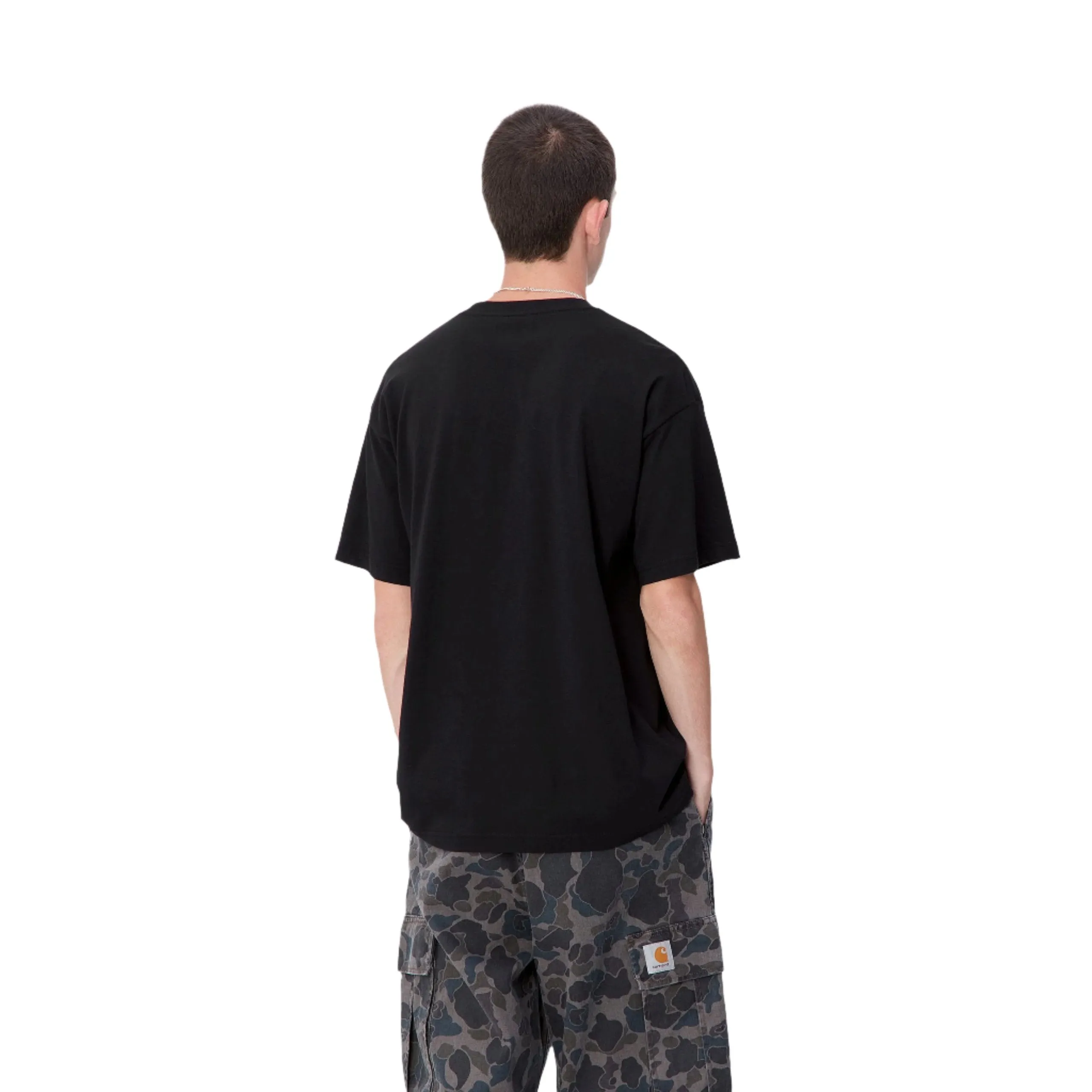 S/S BRUSH WIP T-SHIRT BLACK