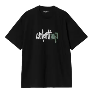 S/S BRUSH WIP T-SHIRT BLACK