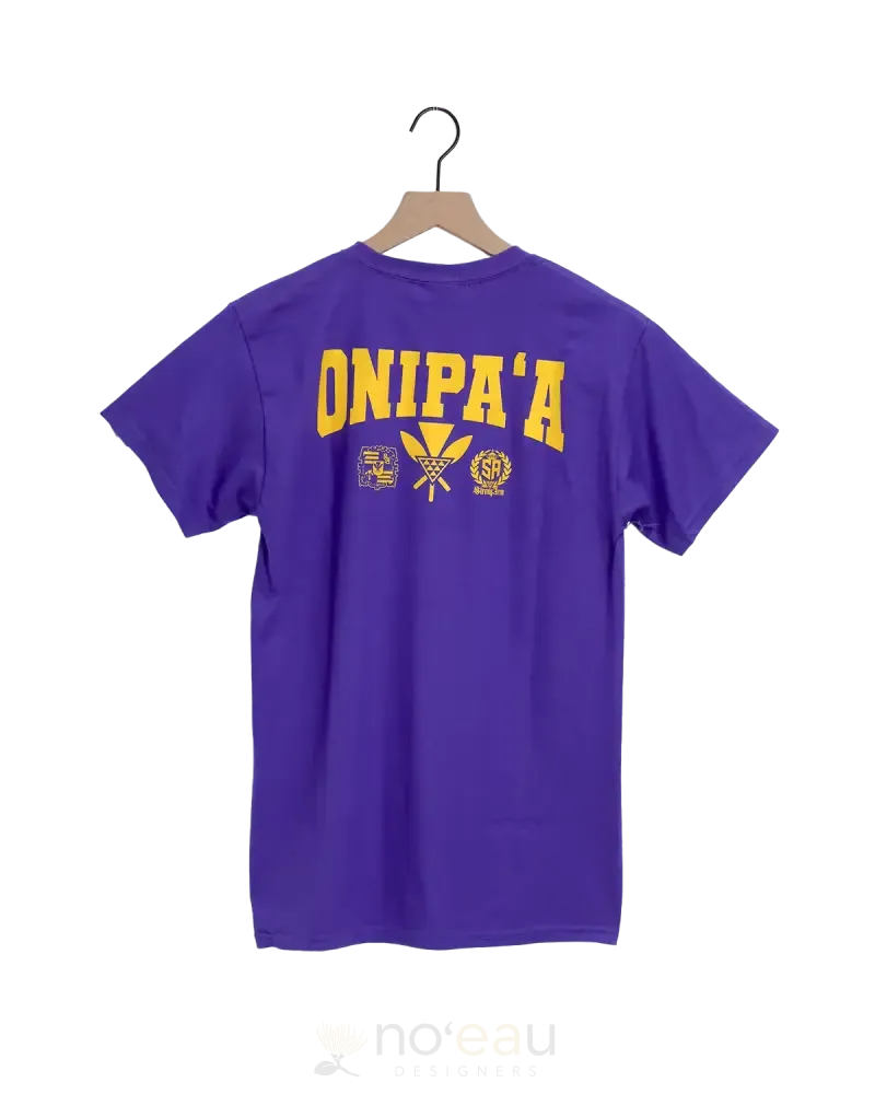 STRONGARM HAWAIIANS - Liliuokalani Stamp Purple/Yellow T-Shirt