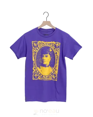STRONGARM HAWAIIANS - Liliuokalani Stamp Purple/Yellow T-Shirt