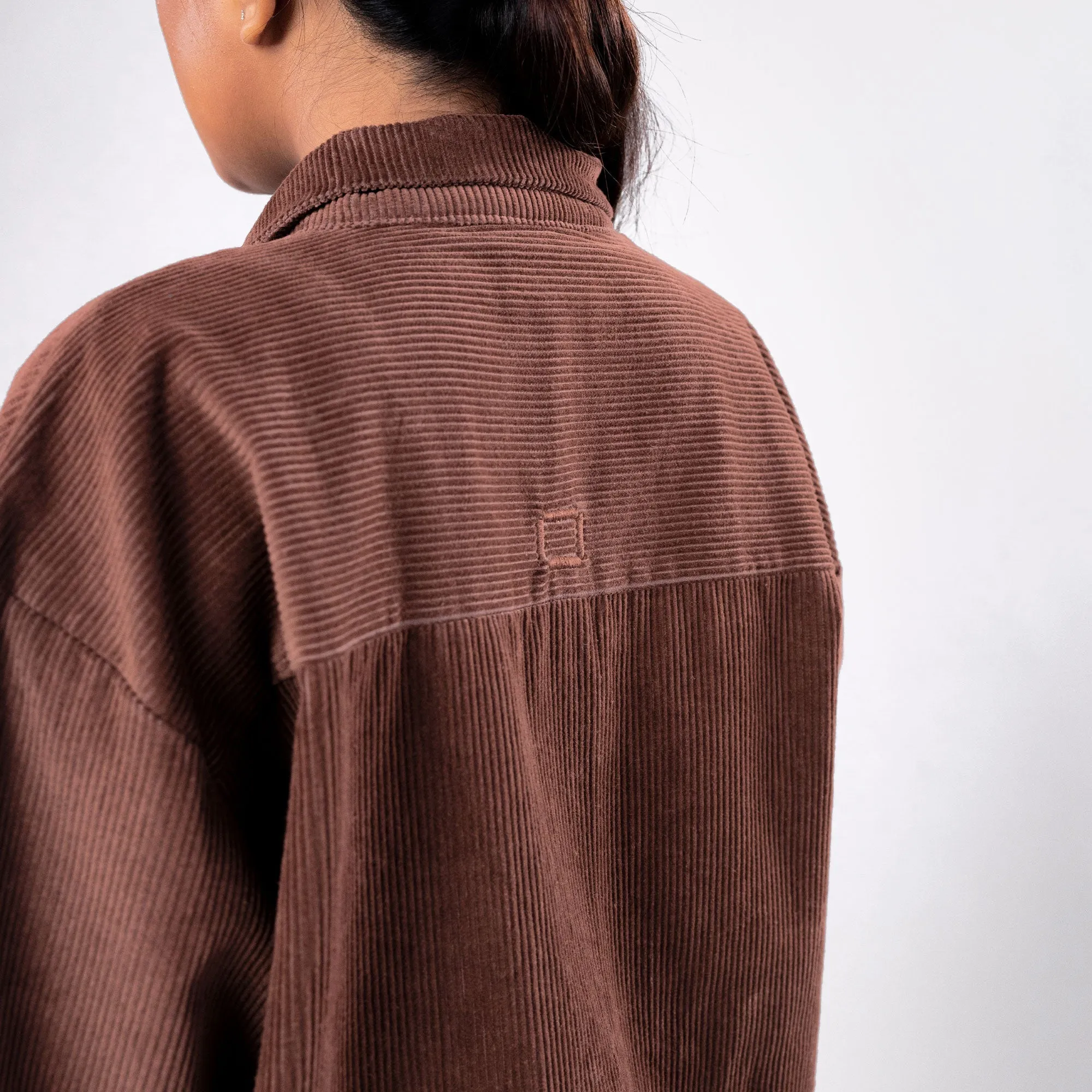 SUPERKICKS | CORDUROY SHIRT { MUD BROWN