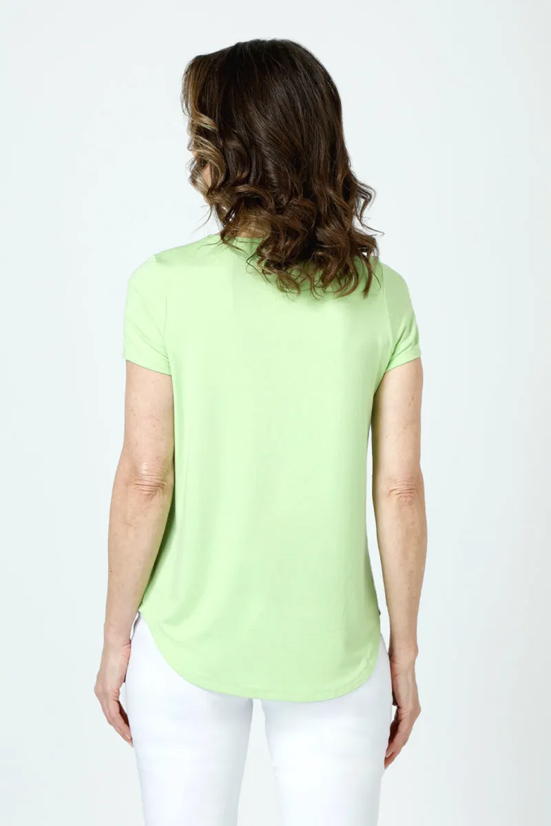 Top Ligne Solid High/Low Short Sleeve Tee