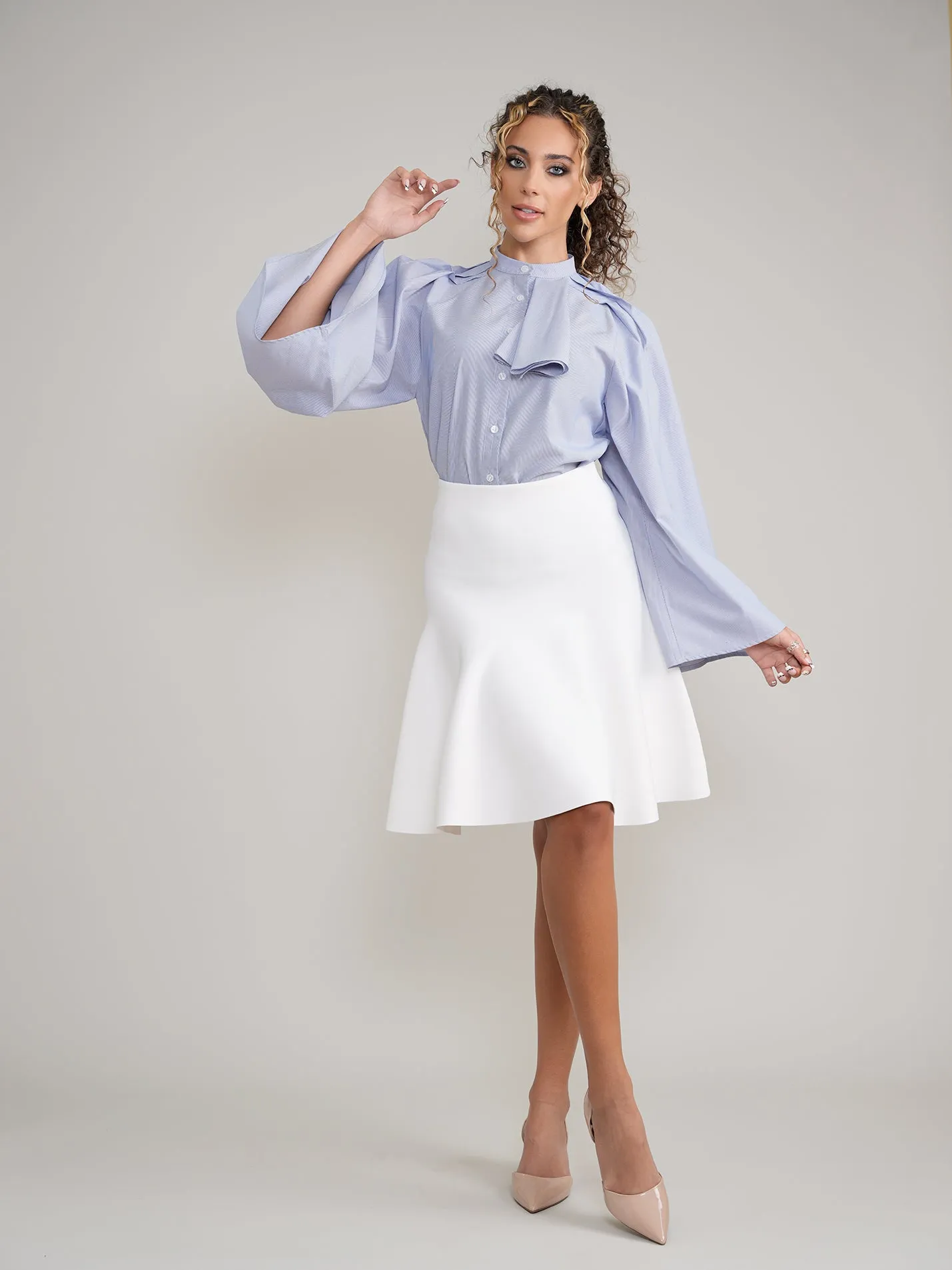 Top with Bell Sleeves