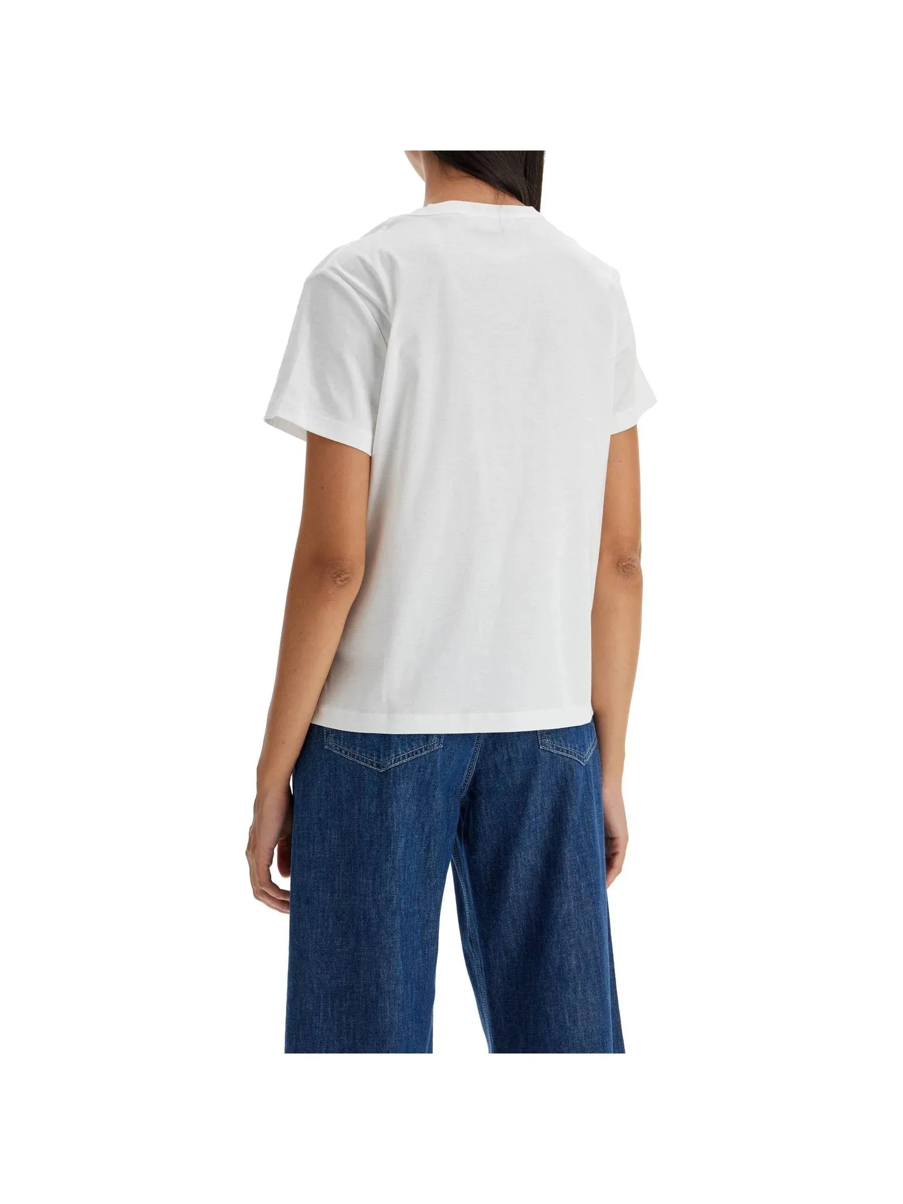 V-Logo Graphic Cotton T-Shirt