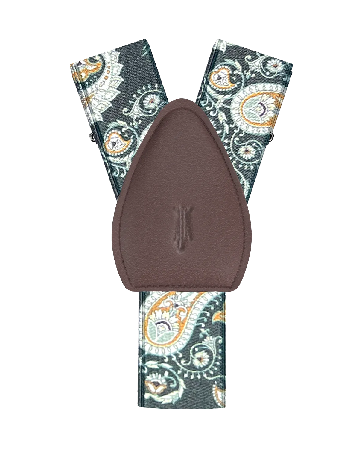 Van Cortlandt Green Paisley Shirttail Garters