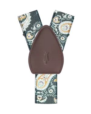 Van Cortlandt Green Paisley Shirttail Garters