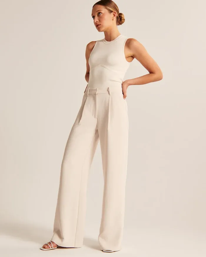 Veerla Pantalon | Losse Broek met Wijde Pijpen