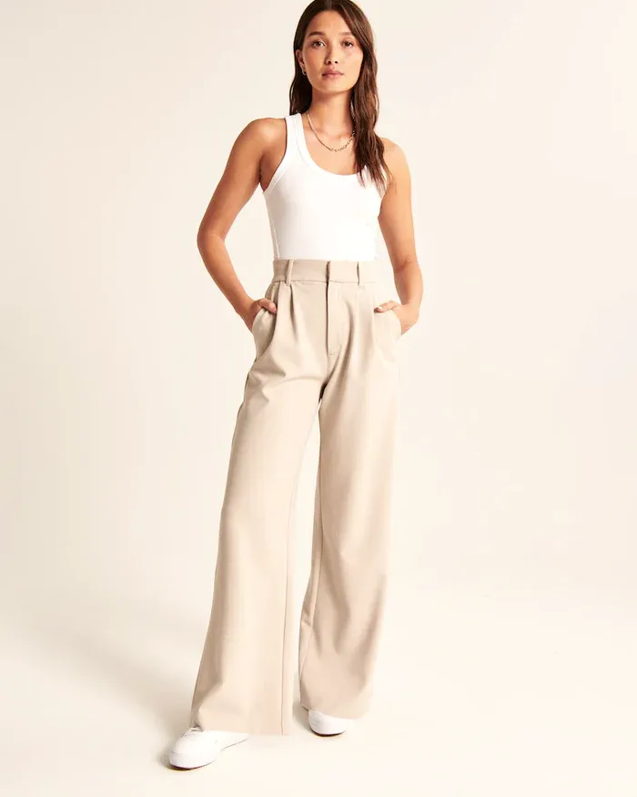 Veerla Pantalon | Losse Broek met Wijde Pijpen