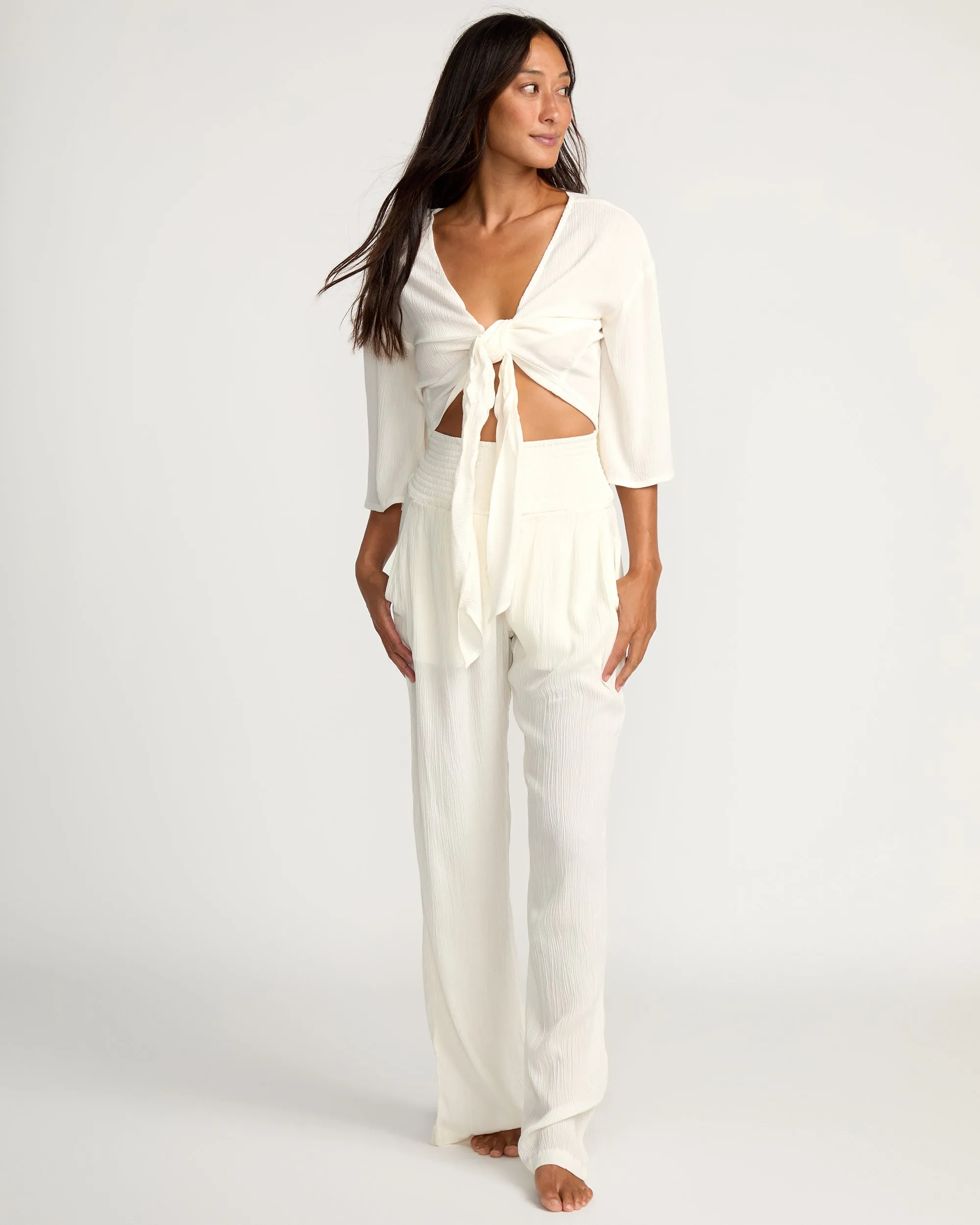 Womens Ohana Mama Top - Coconut Milk