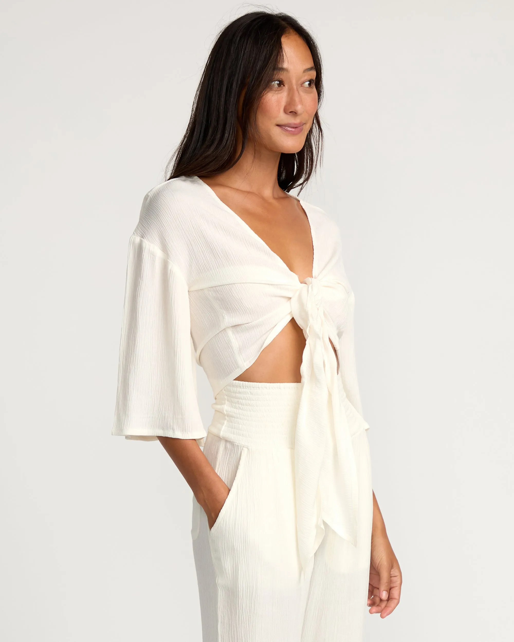 Womens Ohana Mama Top - Coconut Milk