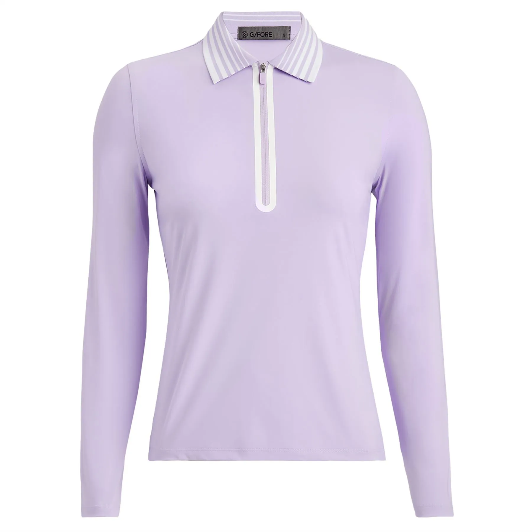 Womens Silky Tech Nylon Quarter Zip Polo Aura - SS24