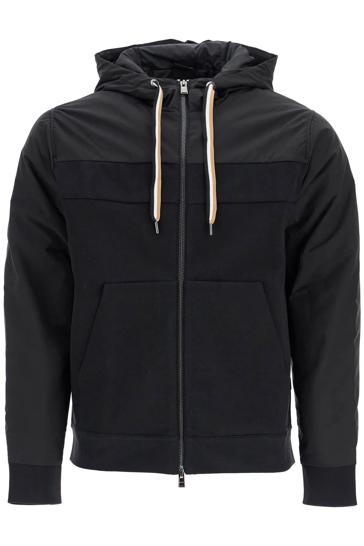 Zip Front Athletic Cotton Hoodie